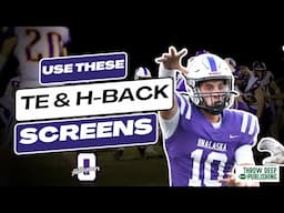 Tight End & H-Back Screens You Need In Your Offense | Screen Play Breakdown