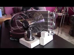 DIY 12V Air Cooler! very cold air! 20w (AC or DC) - Radiator w/Stand + Hi-Speed.Fan! modular design!