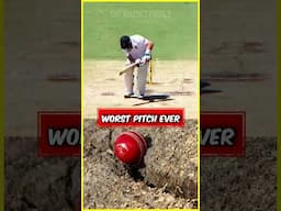 மோசமான கிரிக்கெட்    PITCH‼😵‍💫#cricket #cricketshorts #cricketnews #facts