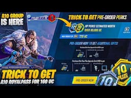 Get Free UC upto 1200 | A10 Royal Pass Rewards | cheap Royal Pass Trick | PUBGM