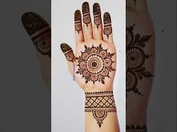 Simple Mehndi design #easymehndi #simplemehndi #shorts #youtubeshorts #youtube #shabscreation #henna