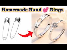 How to make Safety pin love ring | Diy Rings | How to make love ring | homemade rings