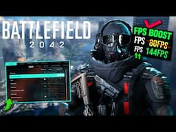 BATTLEFIELD 2042 NEW Best Settings for BEST FPS + VISIBILITY (Visibility, Performance, FPS Boost)