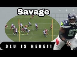 Seahawks Study: C Olu Oluwatimi Pine Boxing DL in his starting debut!