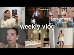 weekly vlog 💌 melb trip, interviews, iPhone 16, unboxing + more