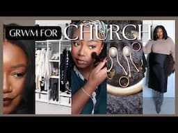 GRWM for Church Service! Black Woman Sunday Outfit Inspo #ootdfashion