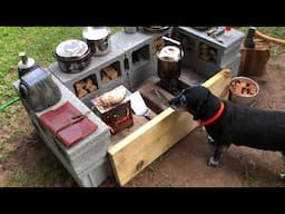 Firebox Stove on the Backyard BBQ