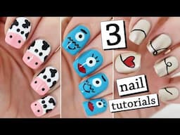 3 EASY NAIL ART TUTORIALS | Recreating My Old Nail Art!