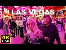 [4K HDR] Fremont Street Las Vegas Walking Tour | November 2024