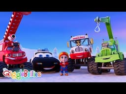 Rescue Squad | Ambulance, Fire Truck & Police Car | Nursery Rhymes - GiggleBellies