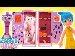 Inside Out 2 Joy & Fear DIY Halloween Themed Locker Decoration | Craft Videos For Kids