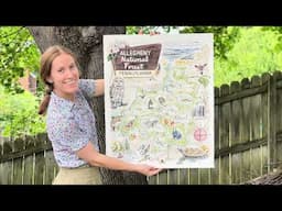 BEHIND THE MAP: The adventures & process behind my Allegheny National Forest Illustrated Map