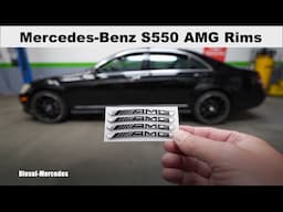 Mercedes AMG Wheels Rims Decals Emblem Stickers Replacement