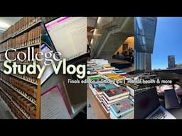 *REALISTIC* college study vlog📚 | FINALS EDITION, study tips + life as a college girl | Pre-Law⚖️