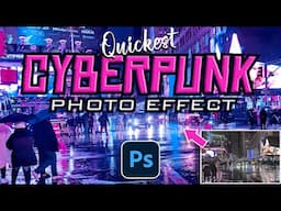 Photoshop: Quickest Way to Create a Retro, CYBERPUNK Photo Effect