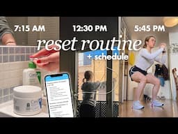 Ultimate reset routine (with schedule) 💆‍♀️ cleaning, life admin, getting our lives together!!