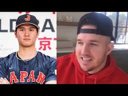 Mike Trout is asked about batting against Shohei Ohtani in the upcoming World Baseball Classic