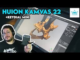 Huion Kamvas  22 Review + Key Dial Mini - BIG TABLET