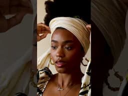 Leave out head wrap look #headwrapping #headwraptutorial