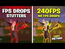 STOP FPS Drops & Stutters in Fortnite Chapter 2 Remix! - (Simple Method)