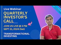 🔴LIVE | SINCERE SYNDICATION - INVESTOR'S CALL