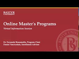 Online Graduate Programs Virtual Information Session