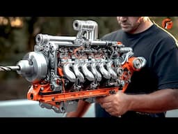 Building Most Powerful Drill with a V8 Engine | Start to Finish by @letslearnsomething30