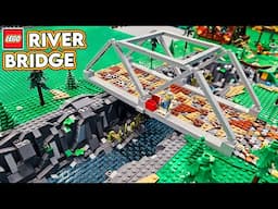 LEGO River | Bridge | Angled Road | 10 bricks of Depth