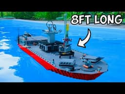 Building a Working BATTLESHIP in LEGO...