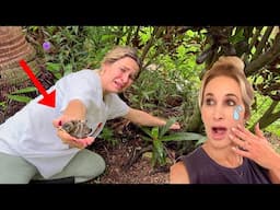 MY MOM SPOTTED A BABY ANIMAL IN HER BACKYARD! WE CAUGHT IT!