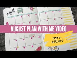 AUGUST 2021 Simple Bullet Journal Setup ☀️ Plan with Me