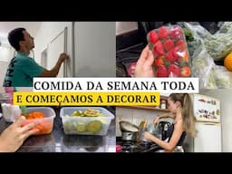 VLOG: transformamos o corredor e fazendo comida saudavel p/ semana toda ✨