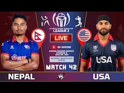 NEPAL VS USA ICC WORLD CUP CRICKET LEAGUE 2 SERIES 42ND MATCH LIVE ICC WORLD CUP LEAGU2 2 LIVE