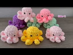 Pulpos a Crochet Super Fáciles y Rápidos sin costura🥰Pulpo Amigurumi a Crochet