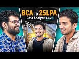 BCA (Distance) to 25LPA | Customer support to Data Analyst at Uber