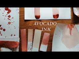 HOW  to make AVOCADO INK at home | Holiday greeting cards | handmade paint watercolour | Re-upload