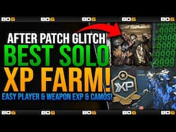 *NEW* AFTER PATCH WORKING SOLO XP FARM - Easy CAMOS & LEVELS on Black Ops 6 - Zombie Pile Up GLITCH