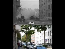 🇺🇸Tanks and Infantry in Aachen - October 1944 #ww2 #aachen #military #history