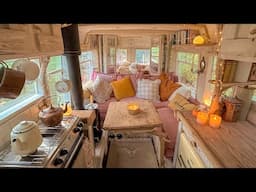 Girl builds CottageCore VAN! 😍🌸 TIMELAPSE