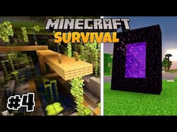 Lush Caves With Shaders And Nether Portal! Let's Play 1.18 Ep : 4