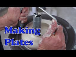 Plates -  Making plates on a pottery wheel