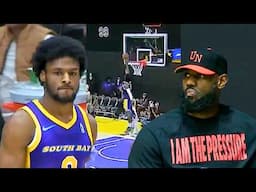 Bronny James CHASEDOWN Block In G League In Front Of LeBron 🔥 | South Bay vs Kings