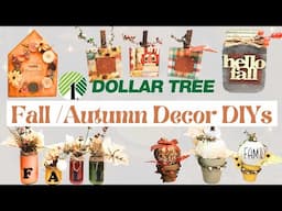 5 *Must See* Dollar Tree Fall Autumn Decor DIYs 2024 • Farmhouse • Cottagecore • Rustic • Vintage