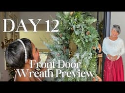 Christmas Front Door Sneak Peek | Day 12 | Lifestyle with Melonie Graves