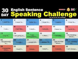 The 30-Day English Sentence Speaking Challenge!