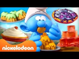 Smurfs' DELICIOUS Food Marathon 😋 | 30 Minute Compilation | @Nicktoons