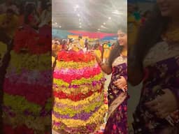 When culture meets Elegance 🌼 Bathukamma 🌸 #telangana #festival #bathukamma #trending #viralvideo