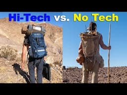 Primitive Gear vs  Modern Tech PLUS Finding fossils and surviving wind storm