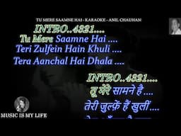 Tu Mere Saamne Hai Teri Zulfein Hain Khuli Karaoke With Scrolling Lyrics Eng. & हिंदी