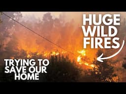 PORTUGAL WILD FIRES | Fighting To Save Our Land | A Terrifying Close Call